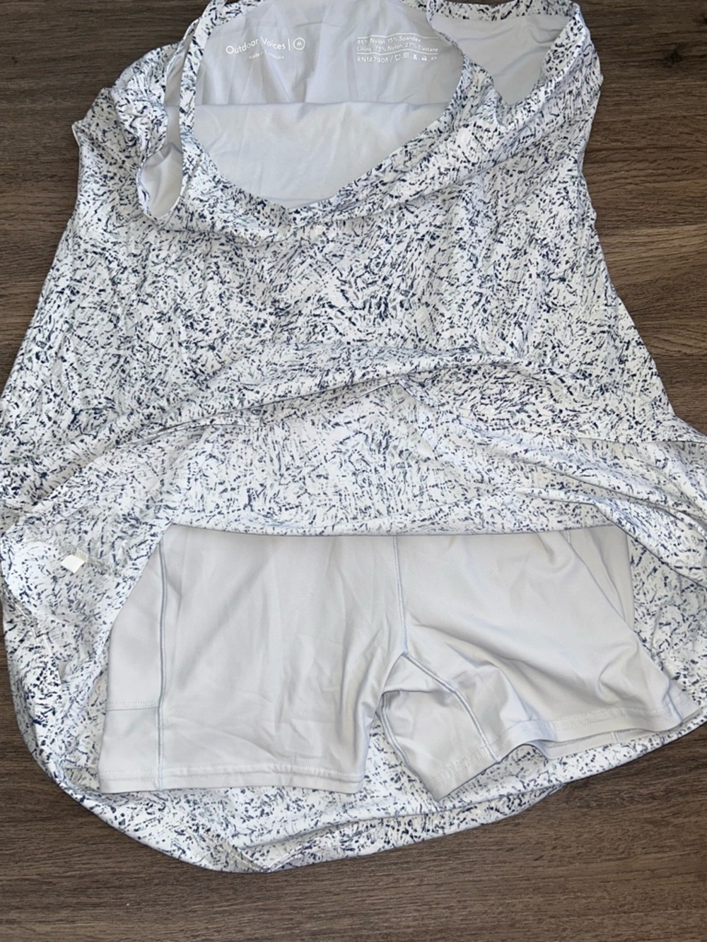 Outdoor Voices Excercise dress- Dove frost - Picture 8 of 9